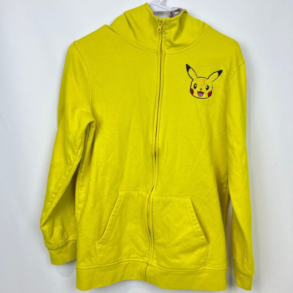 Pokémon Zip Up Hoodie Picachu Kids Youth Size XL | Plush On Hood